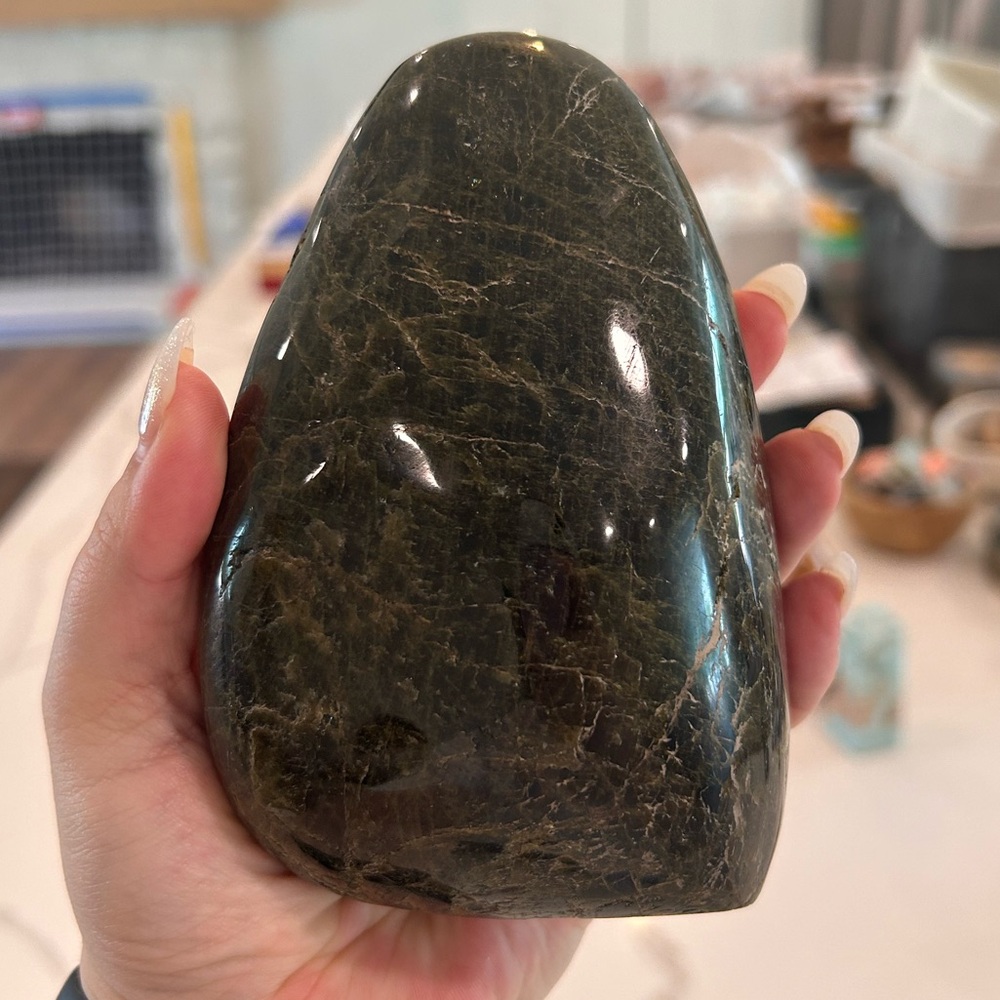 Large Epidote Freeform Crystal Stone